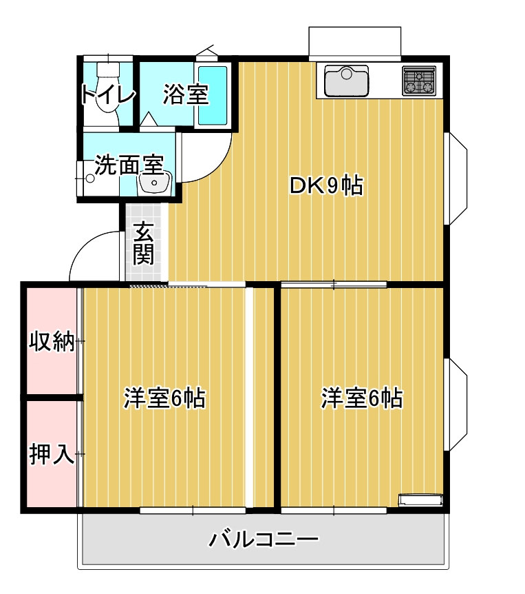 広田・崎岡賃貸 構造:木造